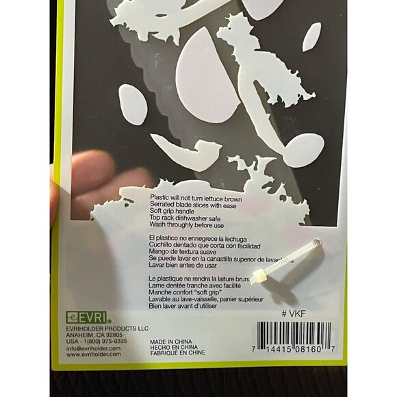 Evriholder Veggie-Knife & Super SlicR Set For Cutting Vegetables BPA-Free Green - Picture 4 of 8